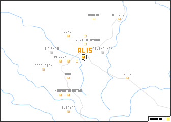 map of Al ‘Iş