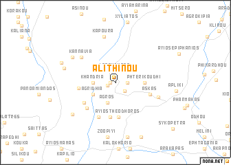 map of Alithinou