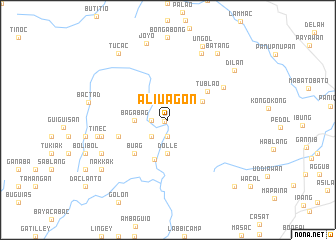 map of Aliuagon