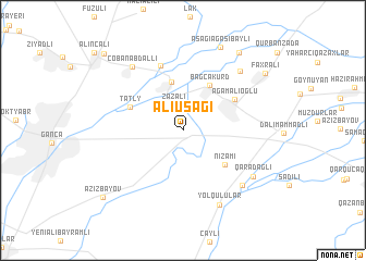 map of Əliuşağı