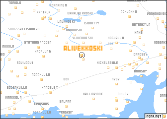 map of Ali-Vekkoski