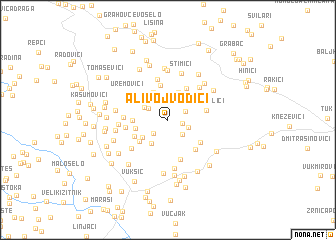 map of Alivojvodići