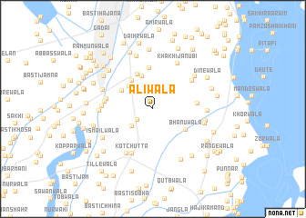 map of Alīwāla