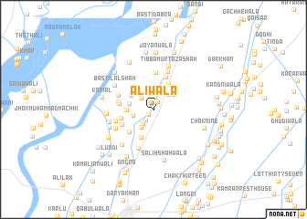 map of Aliwāla