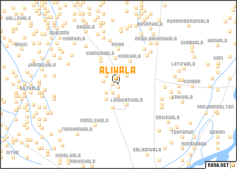 map of Alīwāla