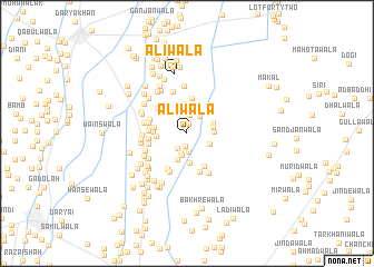 map of Alīwāla