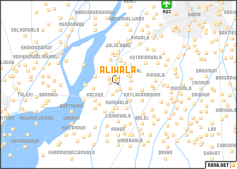 map of Aliwāla