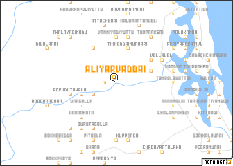 map of Aliyarvaddai