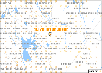 map of Aliyawetunuwewa