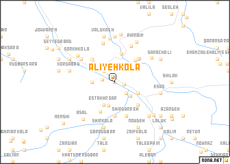 map of ‘Ālīyeh Kolā