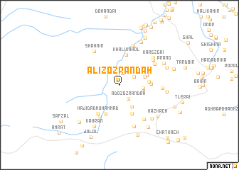 map of Alīzo Zrandah