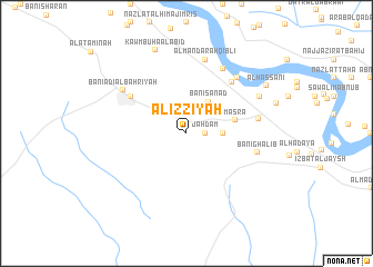 map of Al ‘Izzīyah