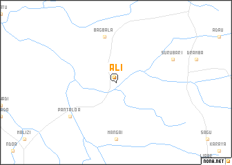 map of Ali