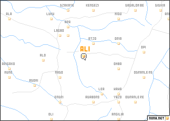 map of Ali