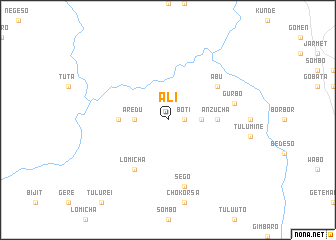 map of Ālī