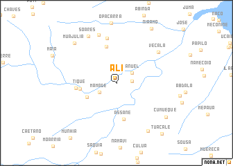 map of Ali