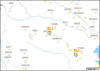 map of Ali