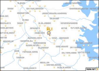 map of ‘Alī