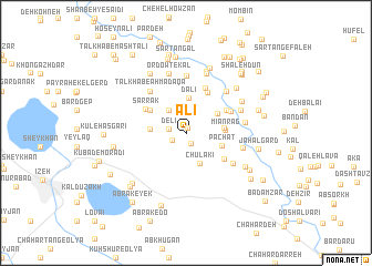 map of ‘Ālī