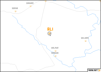 map of Ali