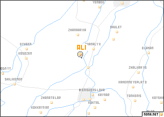 map of Ali