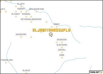 map of Al Jābiyah as Suflá