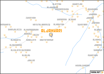 map of Āl Jaḩwarī