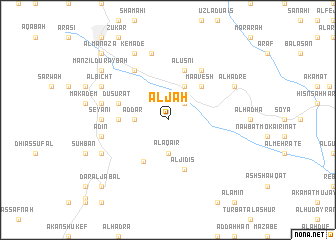 map of Al Jāḩ
