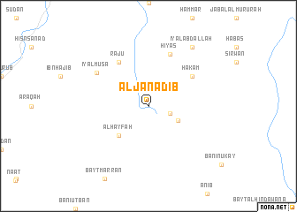 map of Al Janādīb