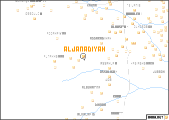 map of Al Janādīyah