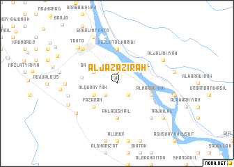 map of Al Jazāzirah