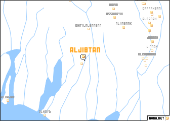 map of Al Jibtān