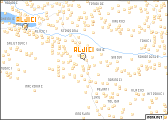 map of Aljići