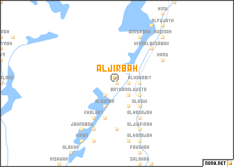 map of Al Jirbah