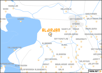 map of Al Jirjān