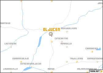 map of Aljucén