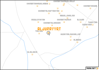 map of Al Jurayyāt