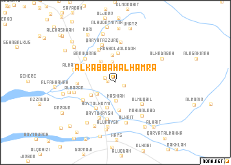 map of Al Kabbah al Ḩamrāʼ