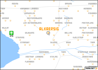 map of Alkærsig