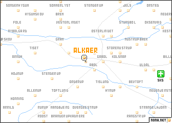 map of Ålkær