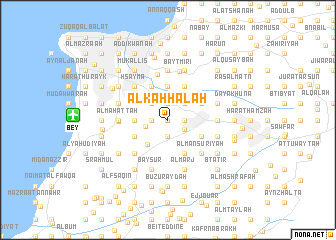 map of Al Kaḩḩālah