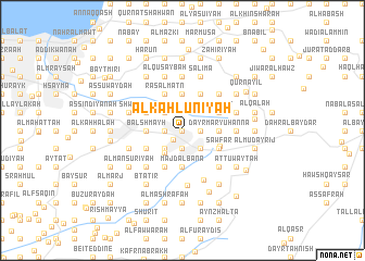 map of Al Kaḩlūnīyah