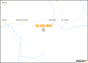 map of Al Kalbah