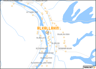 map of Al Kallāḩīn