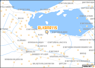 map of Al Kanāyis