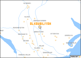 map of Al Kawbilīyah