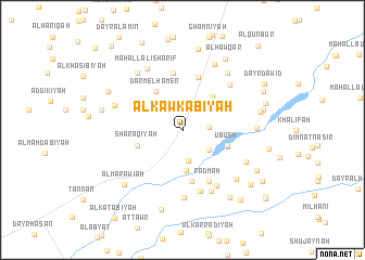 map of Al Kawkabīyah