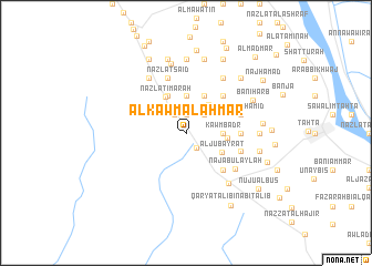 map of Al Kawm al Aḩmar