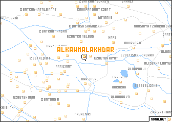 map of Al Kawm al Akhḑar