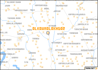 map of Al Kawm al Akhḑar